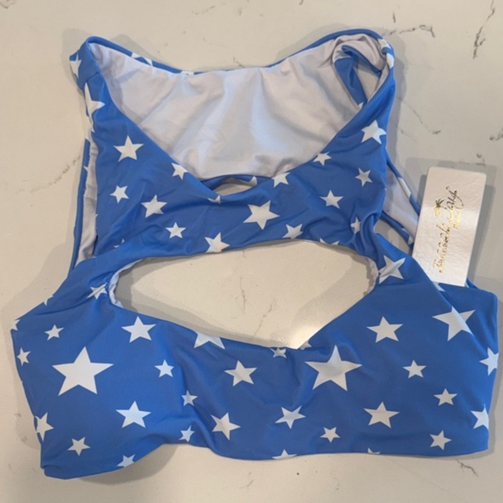 Starry Blue Bikini Top